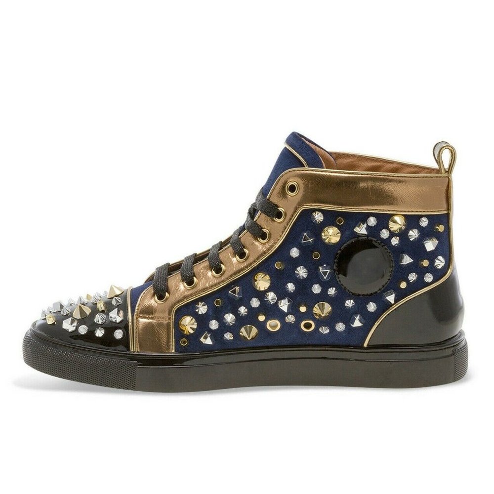Men's J75 by Jump Siseley Navy Gold Mid Top Spike